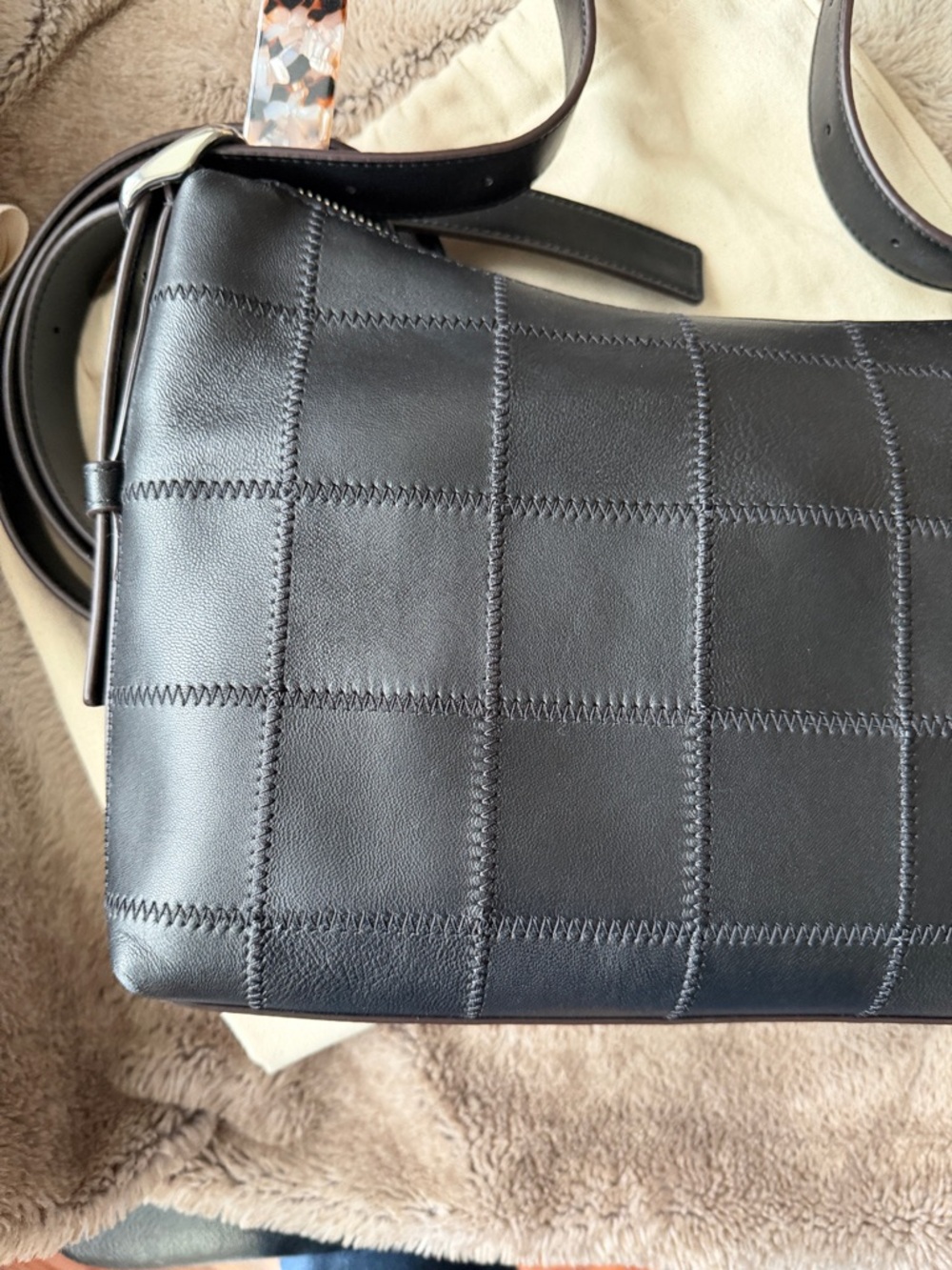 Coach Black Alter/Ego Medium Slouchy Shoulder Bag Upcrafted Leather Coachtopia - Picture 8 of 16